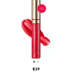 Beautycounter lip gloss/poppy shimmer - brand new
